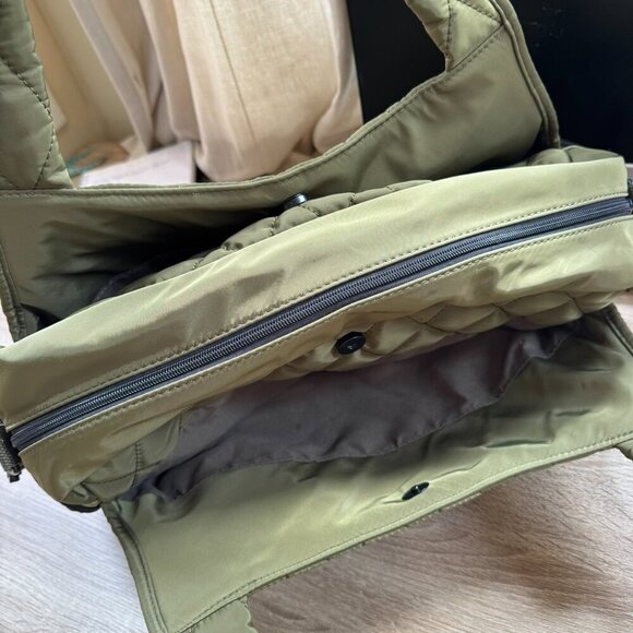 New Free People Movement Quilted Duffle Bag Tote in Green FP Movement - Picture 5 of 10